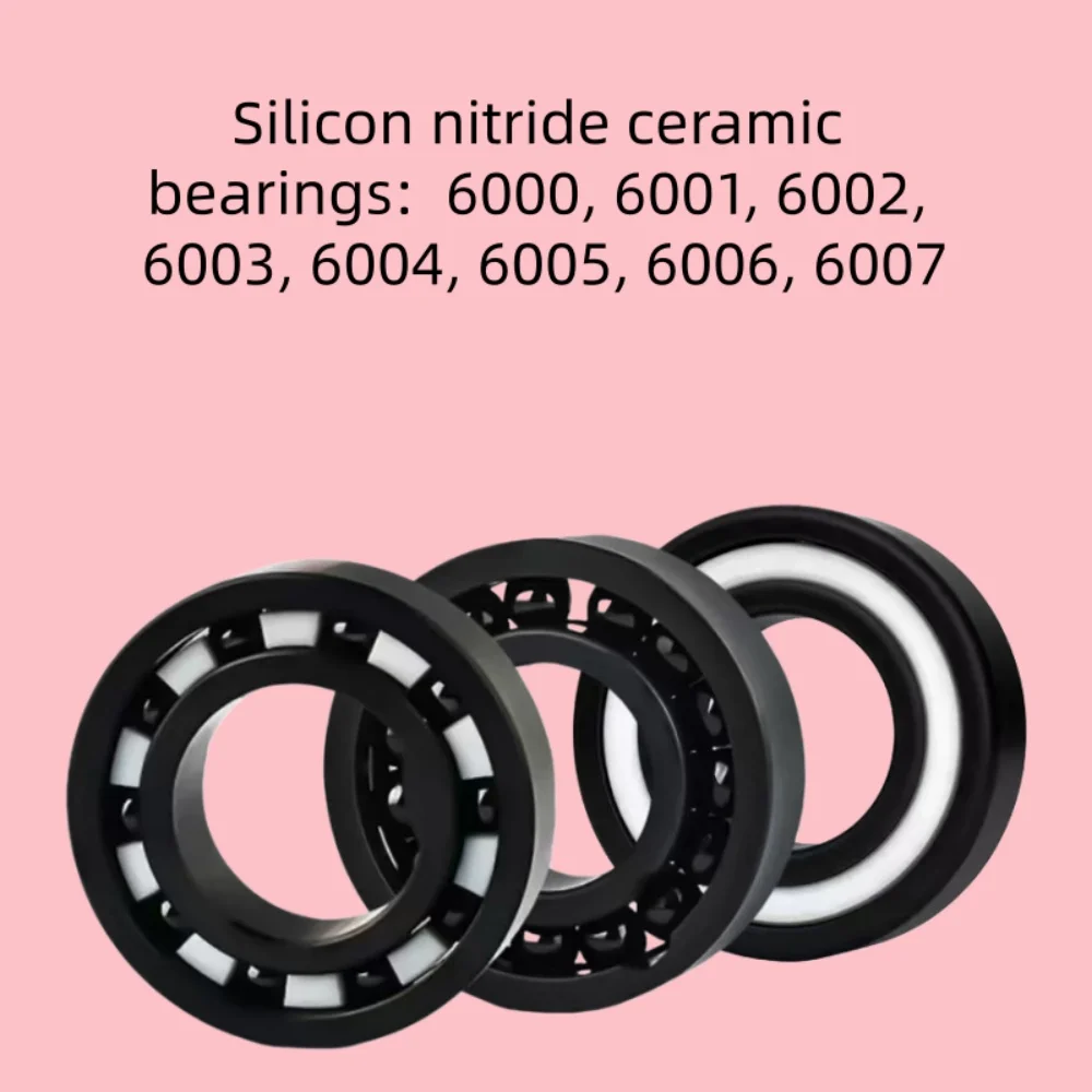Silicon Nitride Ceramic Bearings 6000 Series High Temperature Resistance Low Friction for Precision Applications