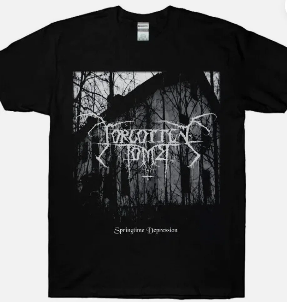 Forgotten Tomb Springtime Depression Black T-Shirt Fullsize S-5XL