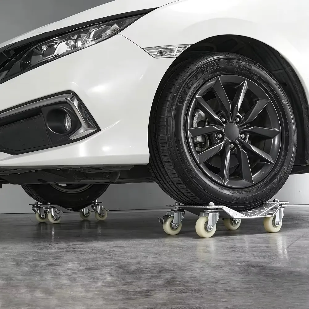 Car Mover Vehicle Dolly Wheel Mover Property Tow Dolly Motorcycle Mover Simple Car Moving Tool Universal Wheel