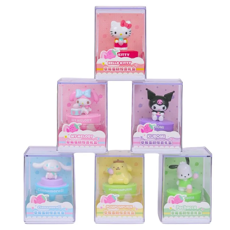 

Набор-сюрприз Sanrio: акриловые фигурки ручной работы Hello Kitty, My Melody, Kuromi, Cinnamoroll, Pochacco, Pompompurin – игрушки-подарки
