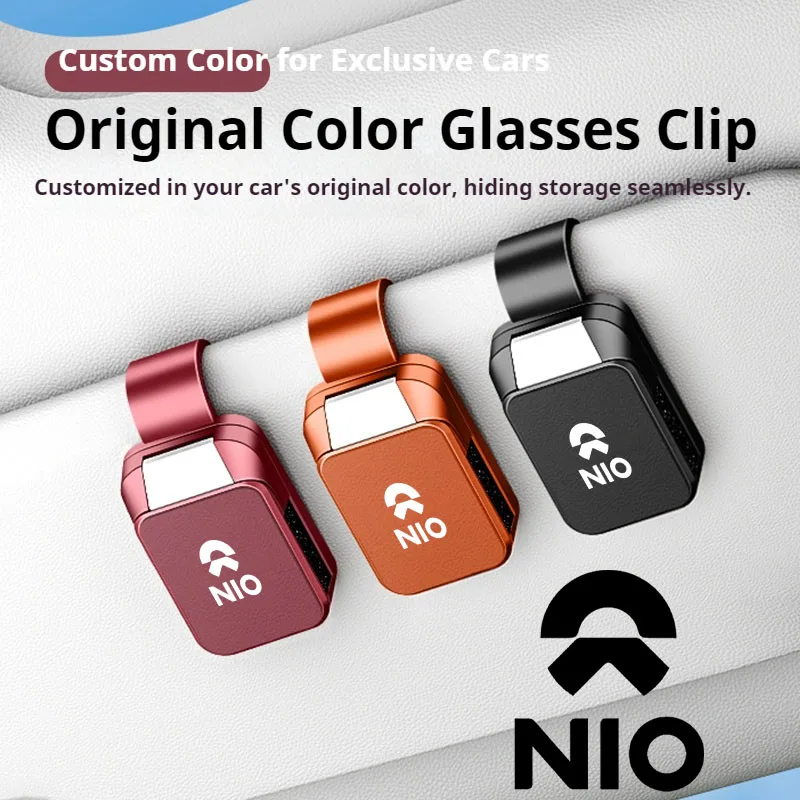 

Car Sun Visor Glasses Clips Onehand Pressing Eyeglasses Holder For NIO ET5 ES6 ES8 EC6 ET7 Weilai ET7 EP9 Eve ET5 Car Accessorie