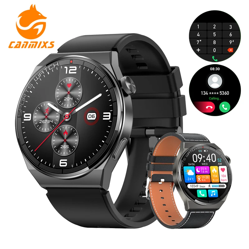 CanMixs smartwatch men NFC IP68 waterproof Bluetooth Call smart watch for women Heart Rate Blood Oxygen Fitness Tracker Android