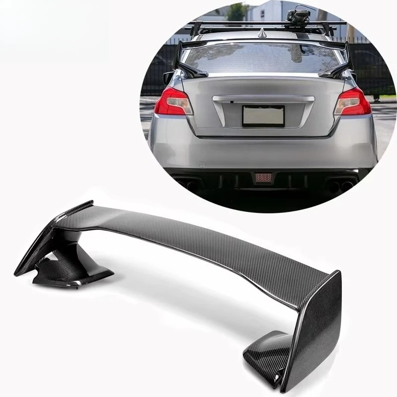 Car Rear Trunk Spoiler Body Kit for 2015-2021  12th Wrx Vb STI Style Carbon Fiber Rear Spoiler Wing