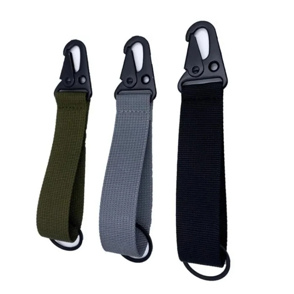 Canvas Webbing Keychain Tag Car Wrist Strap Key Holder Motor Racing Wristlet Camping Woven Hand Strap Custom Logo Wholesale