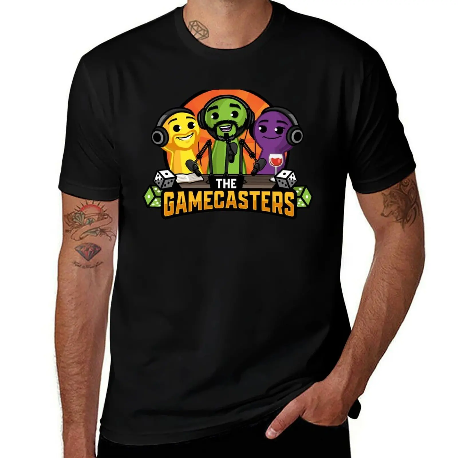 The Gamecasters T-Shirt t shirts for man graphic funny anime t shirts oversize T-Shirt
