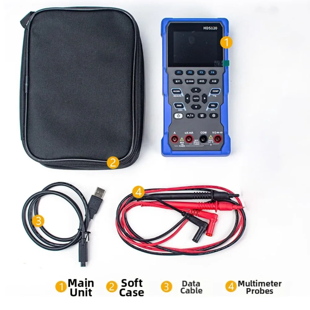 Advanced Digital Multimeter with Oscilloscope and Large IPS Screen for Precise Voltage Current Resistance Data
