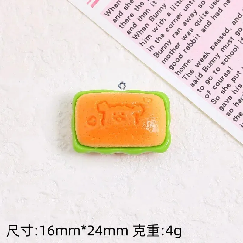 10Pcs Cute Cartoon Bear Dog Toast Resin Pendants Charms Handmade DIY Findings For Earrings Necklaces Bracelets Jewelry Decor view 5