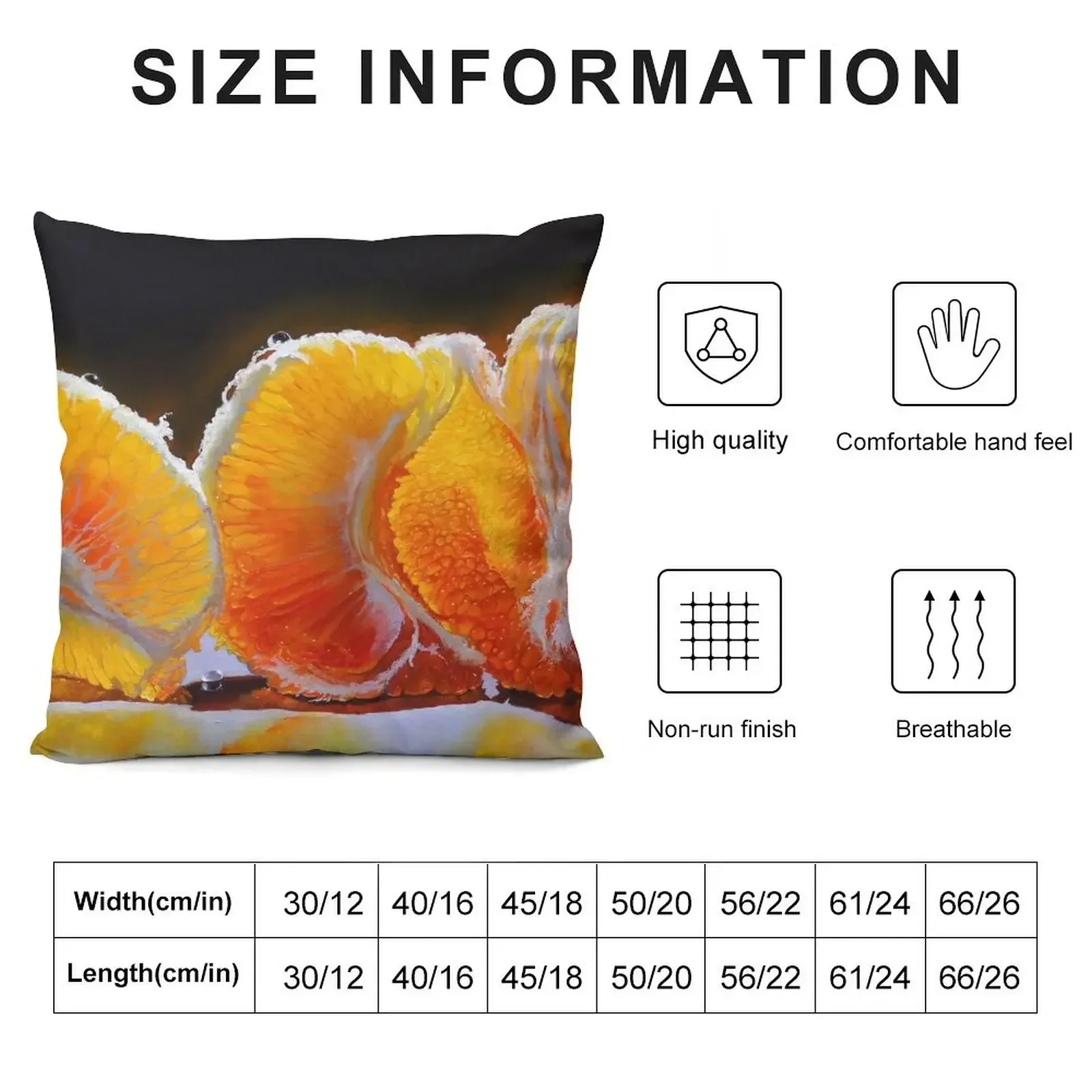 Sunlit Tangerines Throw Pillow Christmas Cushion For Home Decorative Pillow Covers For Sofa Cushions Cover pillow