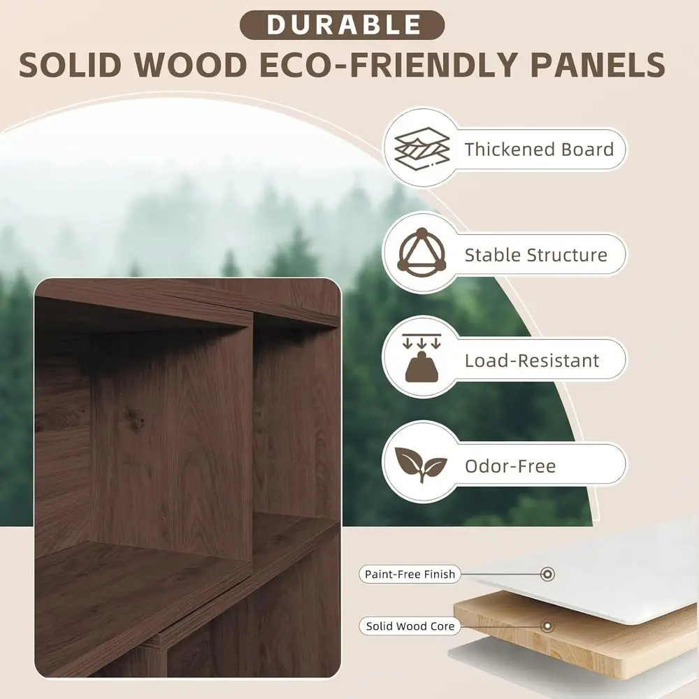 Scaffale regolabile a 3 vie, spazio di archiviazione a 4 livelli, organizer in legno salvaspazio per la casa