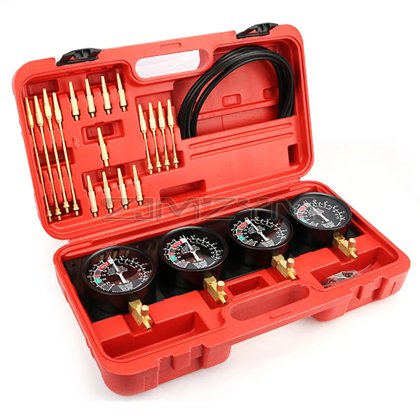 Four-Cylinder Motorcycle Carb Carburetor Tool Kit Fuel Vacuum Synchronizer 4 Gauges Balancer Meter For Honda Yamaha