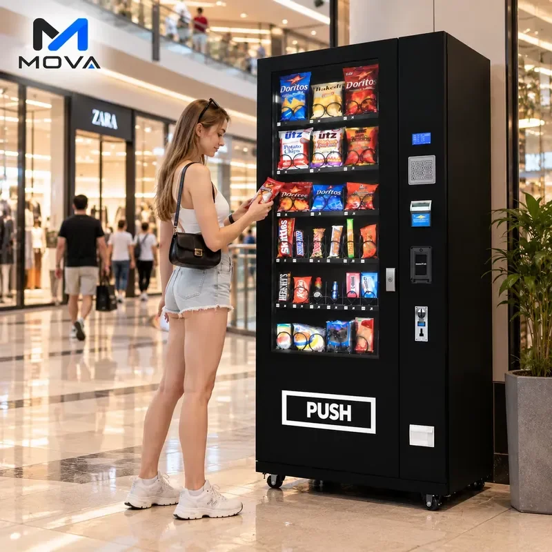 Snack Vending Machine for Packaging Food and Beverages Outdoor Retail Equipment Providing OEM ODM Services to Global Buyers
