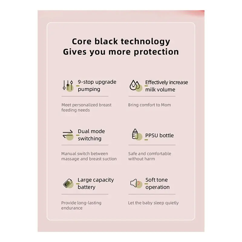 A84X-مضخة الثدي الكهربائية مضخة الثدي أحادية وثنائية دليل سيليكون مضخة الثدي الطفل الرضاعة الطبيعية الملحقات #6