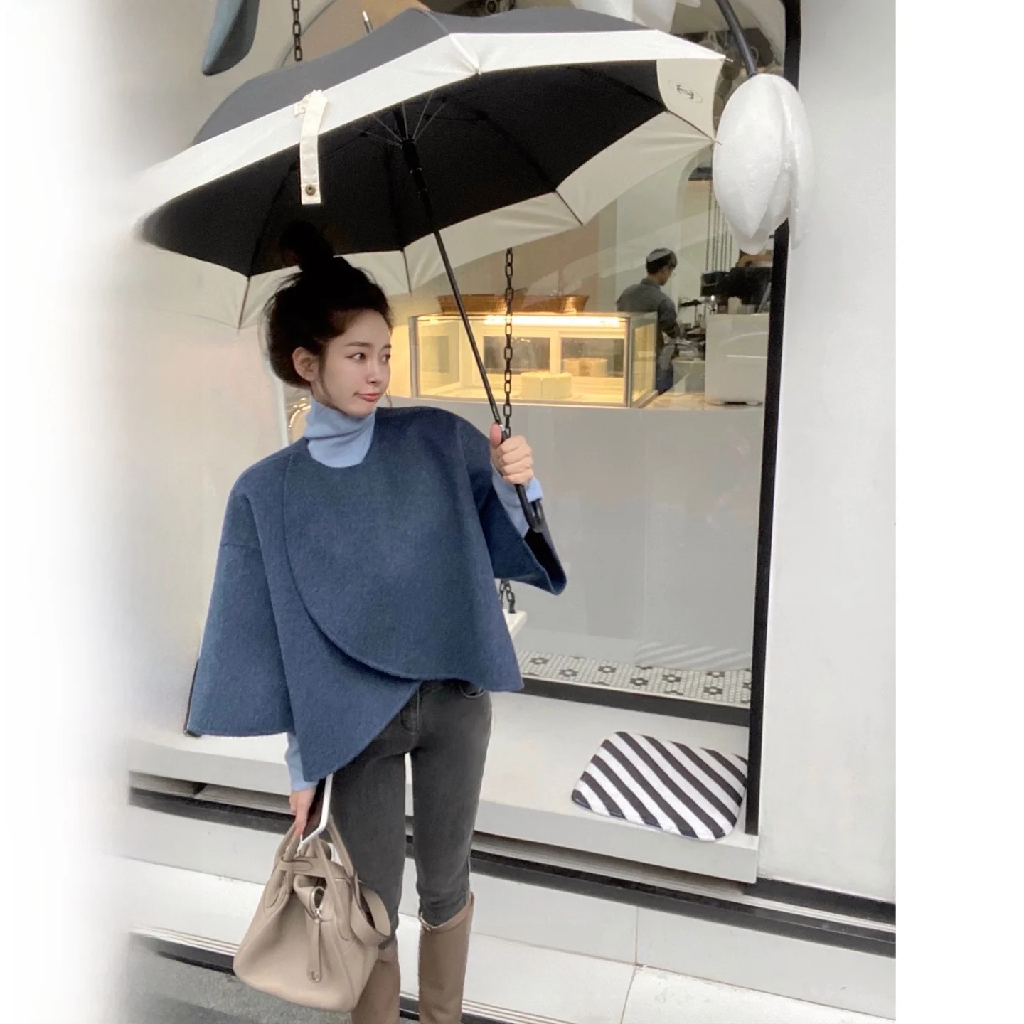 

Джинсы женские с высокой талией, на подкладке, утягивающие, с надписью London, винтажные, зауженные, длинные брюки, коллекция Winter Collection