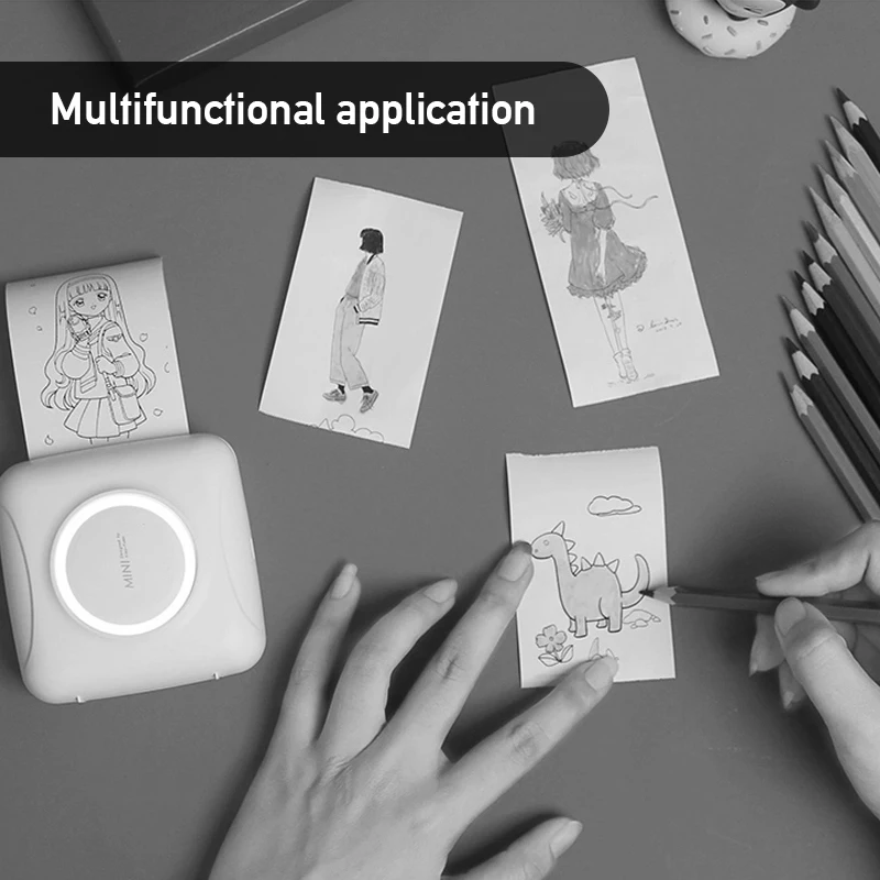 Mini Thermal Printer Paper Label Sticker Paper 57mmx30mm For Peripage A6 Portable Portable Adhesive Labeling