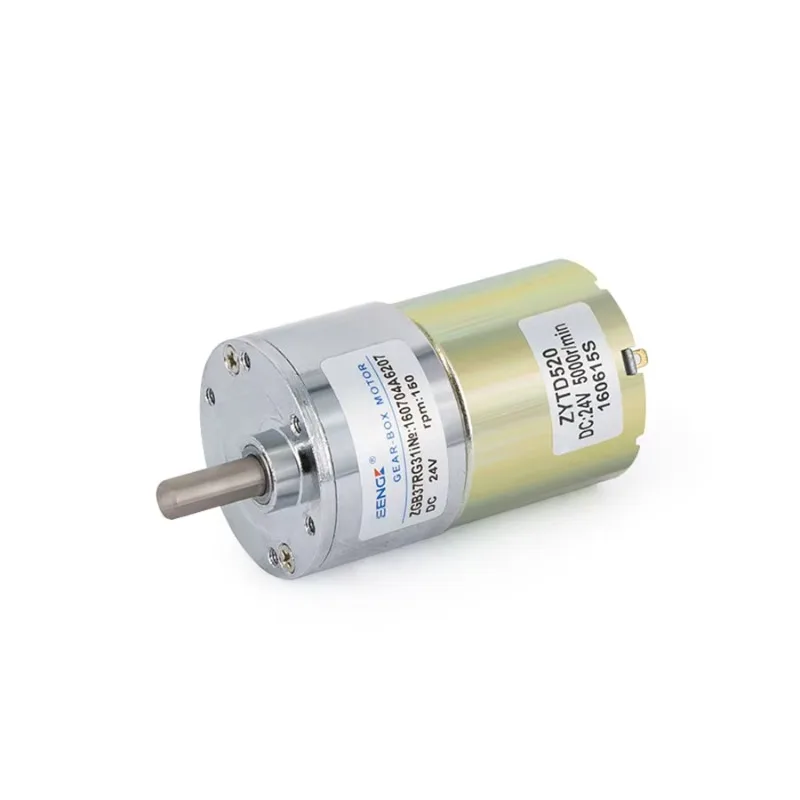 ZGB37RG DC 12V/24V Geared Motor 24rpm 5/10/20/30/50/60/85/100/150RPM Speed 37MM Off-axis Gear Motor