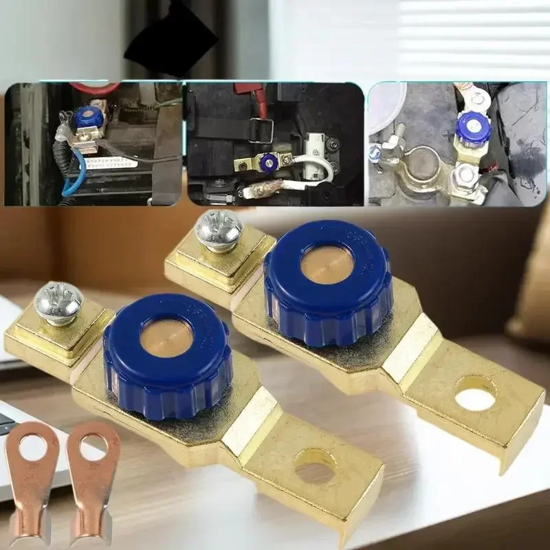 

Single Unit High Quality Zinc Alloy Battery Switch for Watercraft, RV, Bikes; Anti-Leakage Battery Isolator, Blue