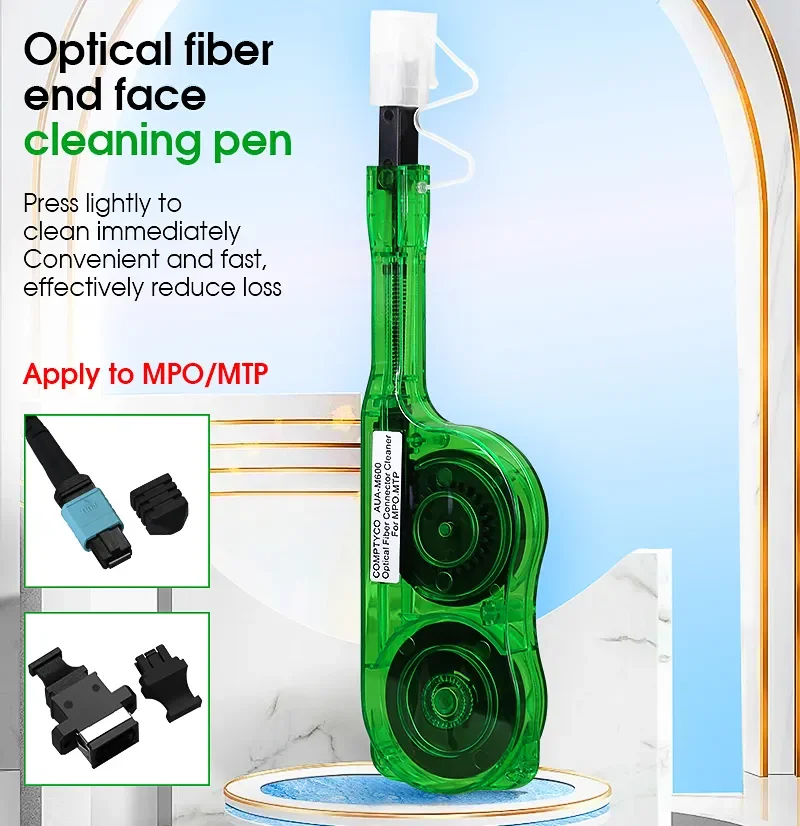 

COMPTYCO AUA-M600 Optical Fiber End Face Cleaning Pen MPO/MPT Fiber Optic Connector Cleaner Green/Orange/Blue(Optional)