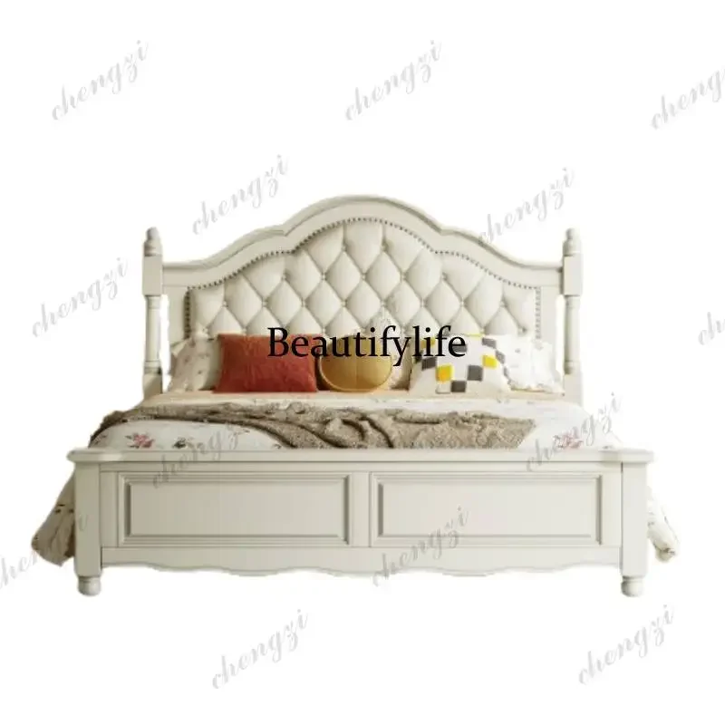 F182 King ForKids Letto Matrimoniale Furniture Home Clearance Mattresses Double Bed Frame Adults Wooden Queen Double Bed