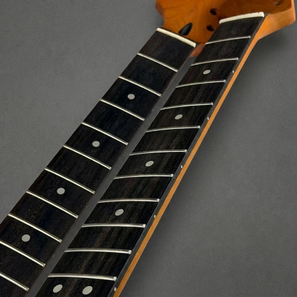 Roasted Construction Left Hand ST Neck, Dark Fretboard, 22 Frets, Adjustable Truss Rod, Gloss Finish, Standard Scale, 56mm Heel