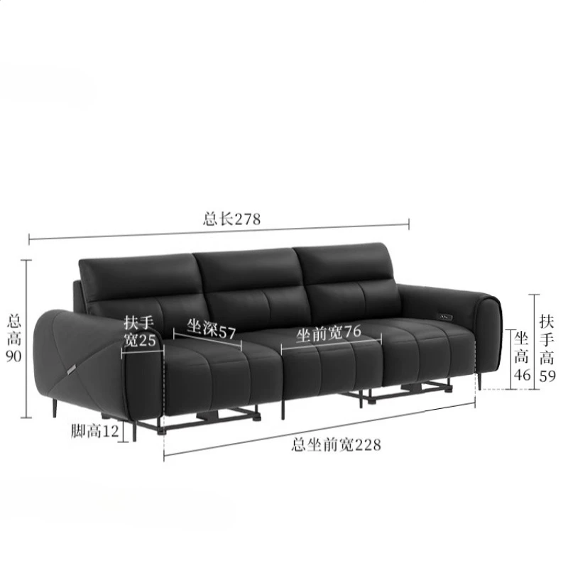 Fotel rozkładany Klasyczna sofa Europejski minimalistyczny design do mieszkania Elegancka sofa do salonu Artykuły do domu Akcesoria domowe