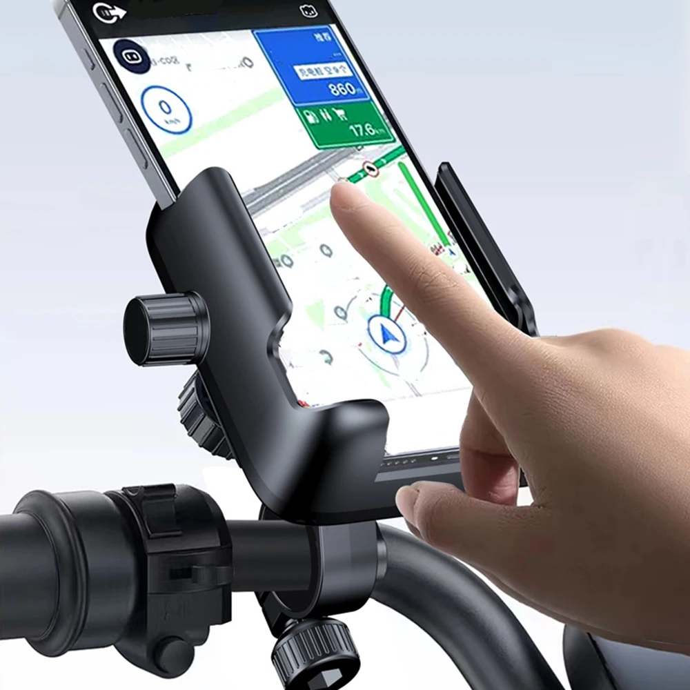 

Bicycle Bracket, Suitable for Electric Bicycle Handlebar Navigation Mobile Phone Bracket, Automatic Locking Bracket