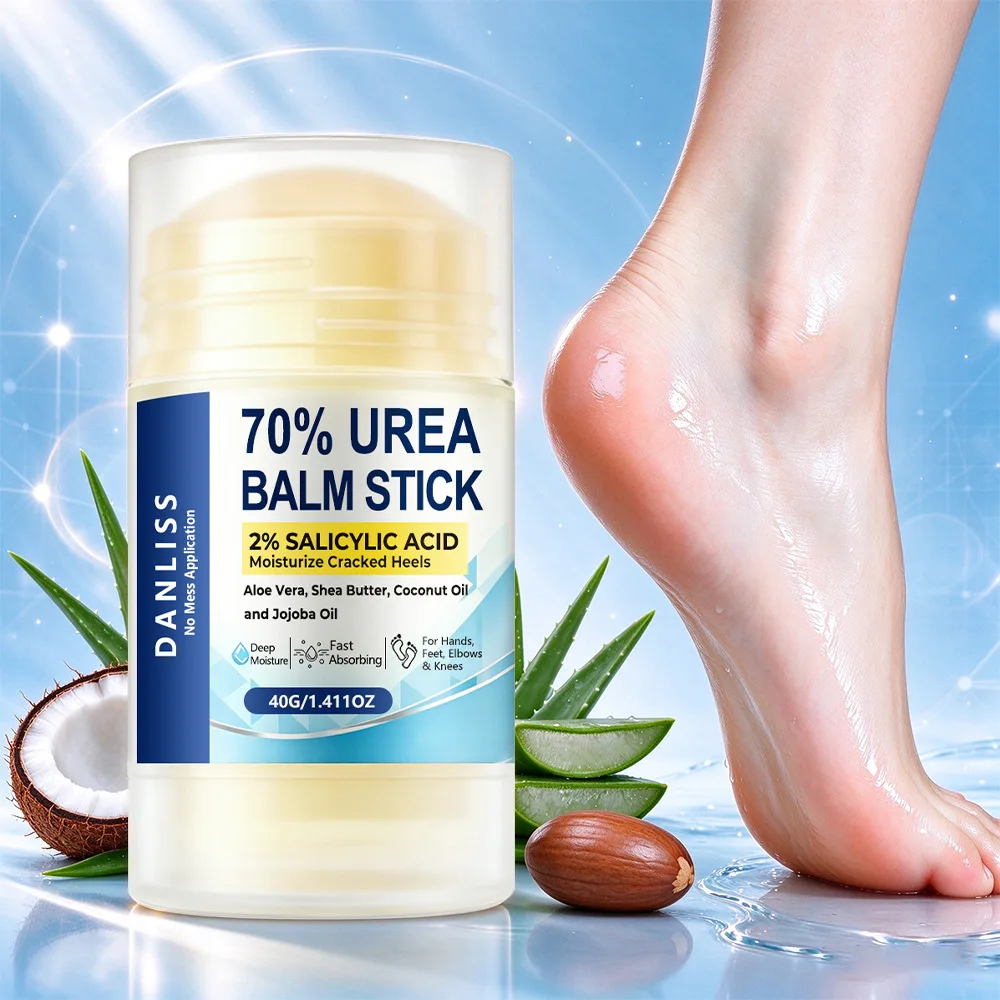 70% Urea Balm Stick with 2% Salicylic Acid, Moisturize Cracked Heels, No Mess Application, Deep Moisture & Fast Absorbing.