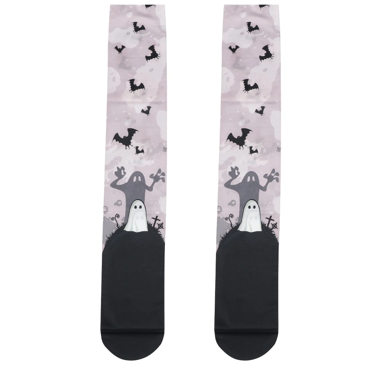 

Ghost Bat Socks Halloween Costumes Women Stocking Pattern Stockings Over Knee Long Cotton Women's Bats Printed Printing