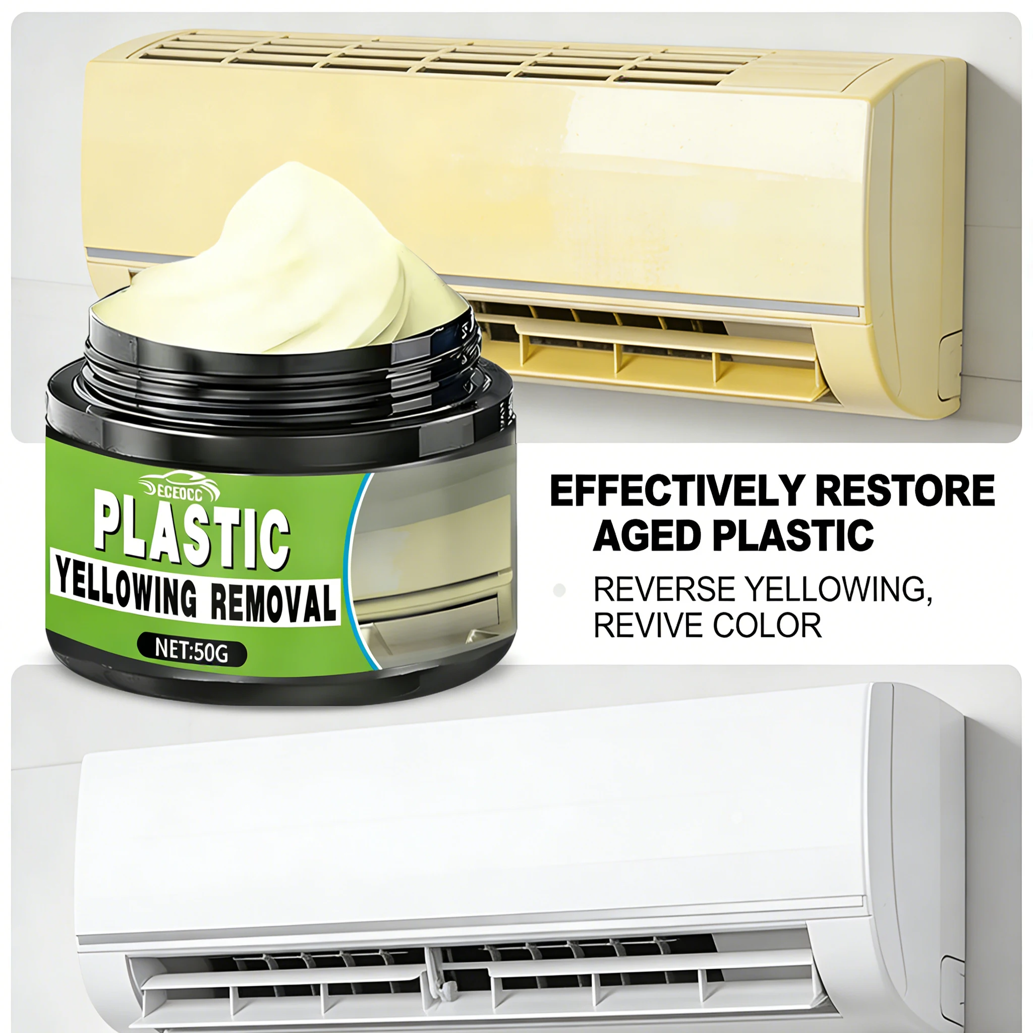 Home Plastic Revitalizing Coating Agent Long Lasting Plastic Restorer for Household Plastic Surface Brightening Repair