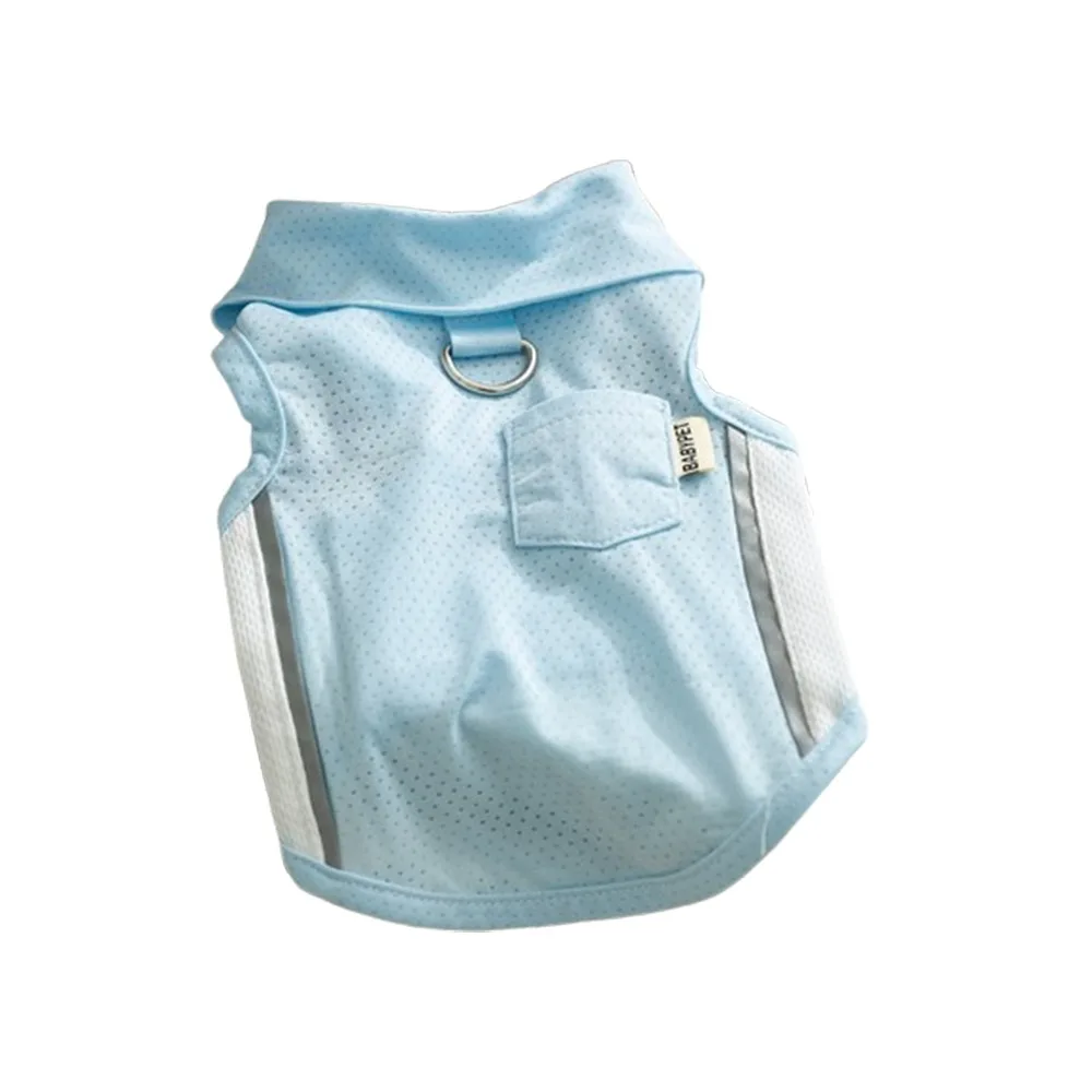 

Summer Thin Pet Mesh Vest Sleeveless Comfortable Dog T-shirt Sun Protection Cool Breathable Pet Clothes For Small Dog Cat