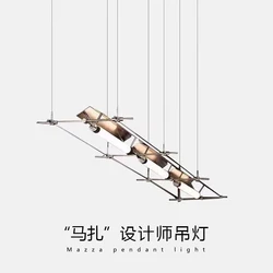 Cai Liechao Designer Restaurant Chandelier Minimalist Studio Cashier Front Desk Art Bar Straight Bar Mazar Lamp