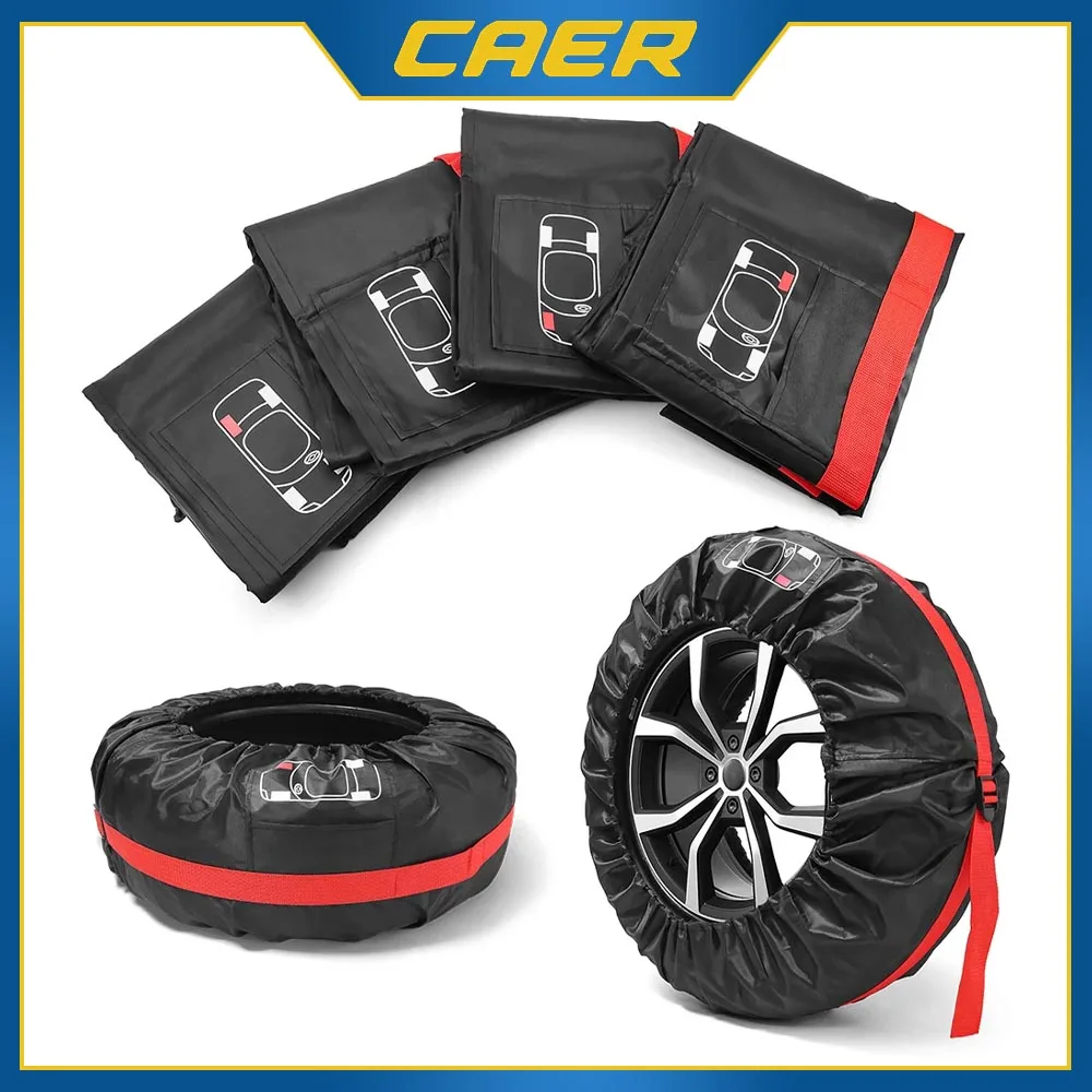 

Universal Car Spare Tire Cover Portable Automobile Tyre Storage Case Bag Polyester Vehicle Wheel Waterproof Dust-proof Protector