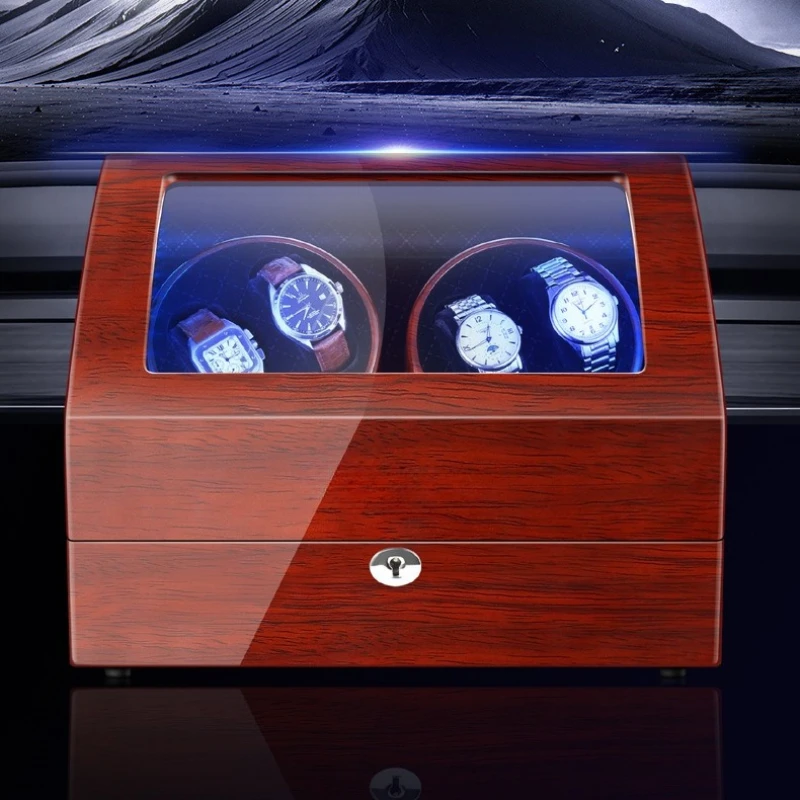 機械式時計ワインダー高級自動腕時計ワインダー回転耐磁性メンズ - Luxury Watch Winder Box のレビューと価格
