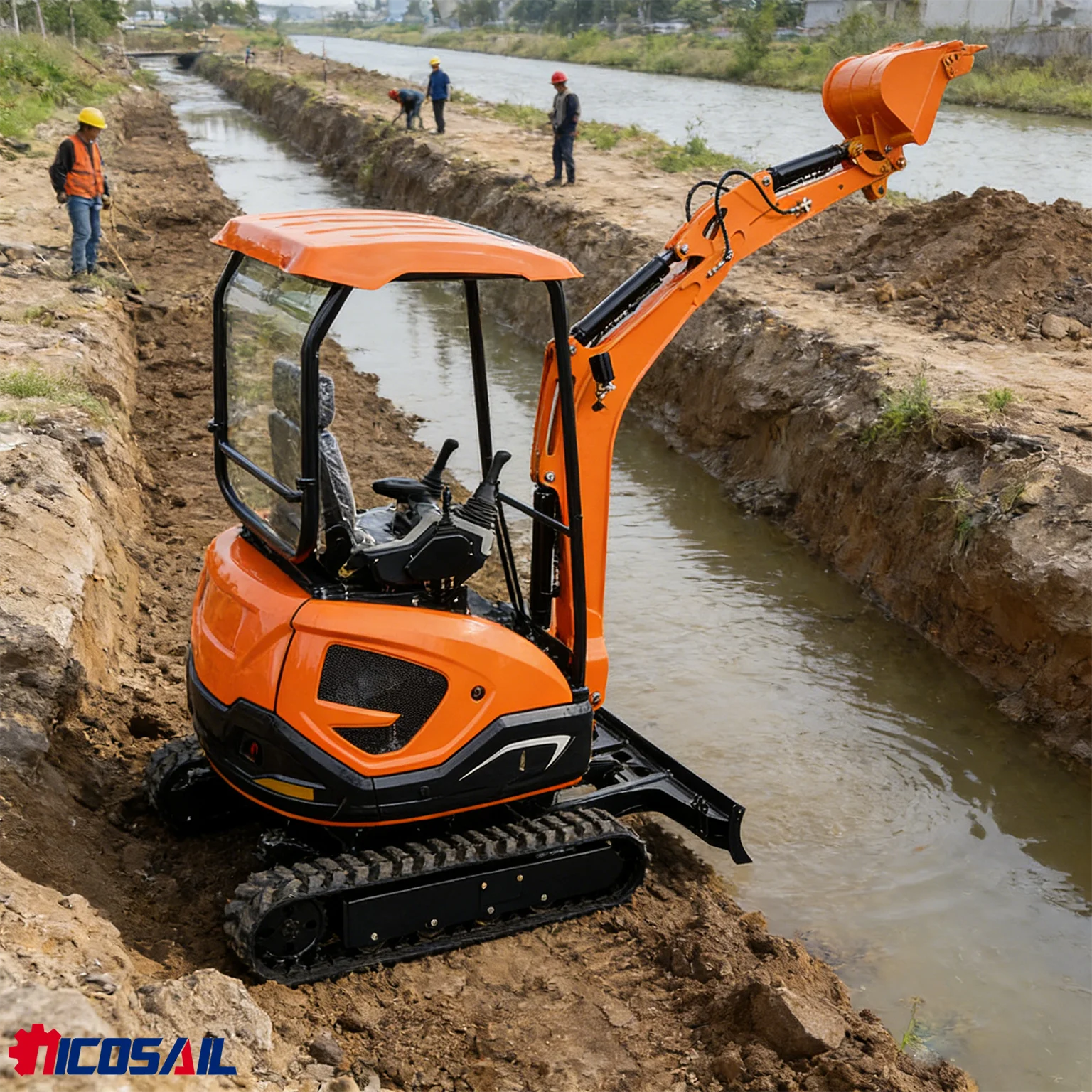 

2.2 Ton Mini Excavator CE Certified Euro 5 All Terrain Small Digger for Landscaping