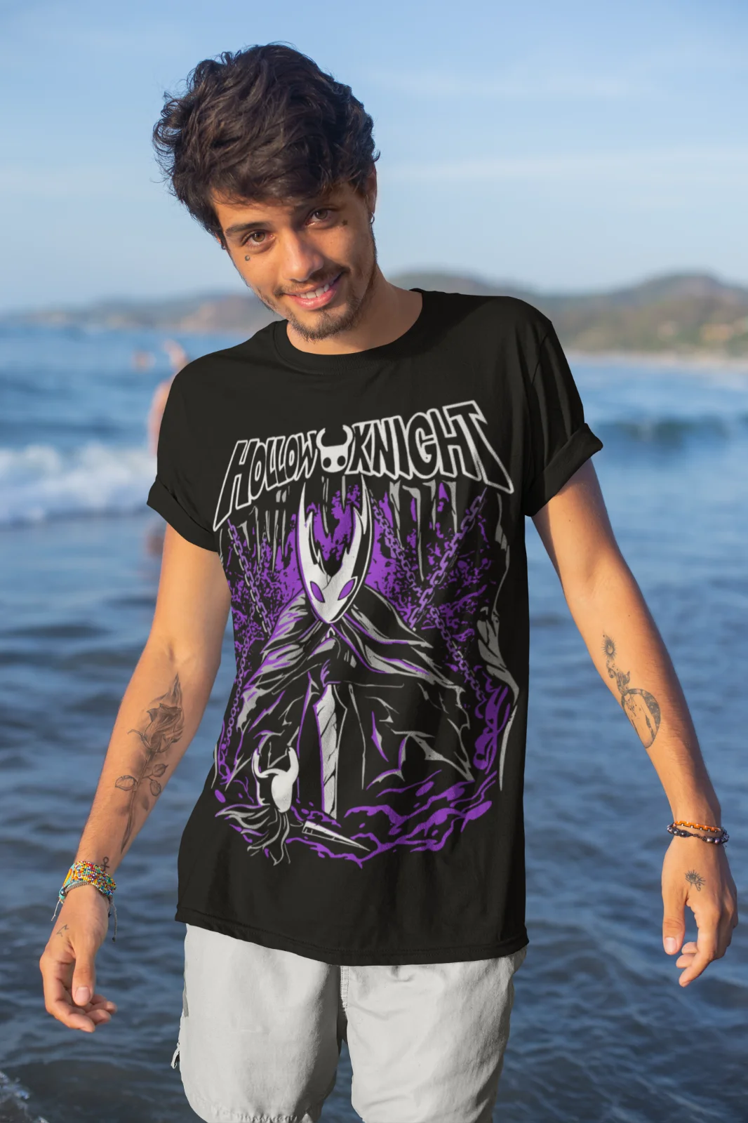 Hollow Knight Shirt Ghost Knight Graphic Art T-Shirt Soft Tee