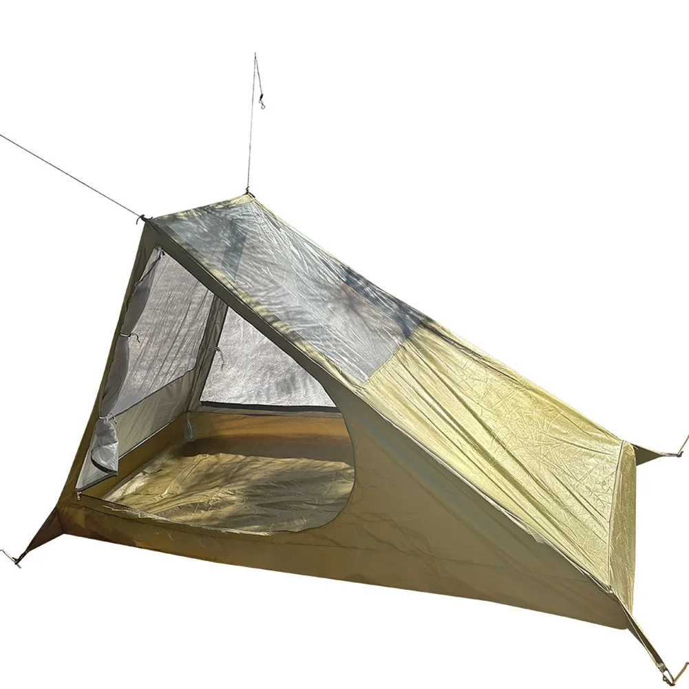 

Easy Setup Tent Breathable Mesh Tent Backpacking Adventure Good Air Permeability Ground Nails Included Long-Term Use