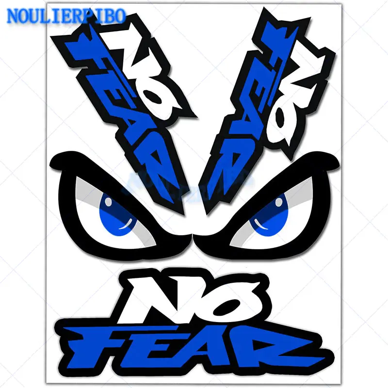 Creative Vinyl Decals No Fear Eyes Car Stickers Laptop Motorcycle Racing Bumper Waterproof Stickers Car Accessories Decoration