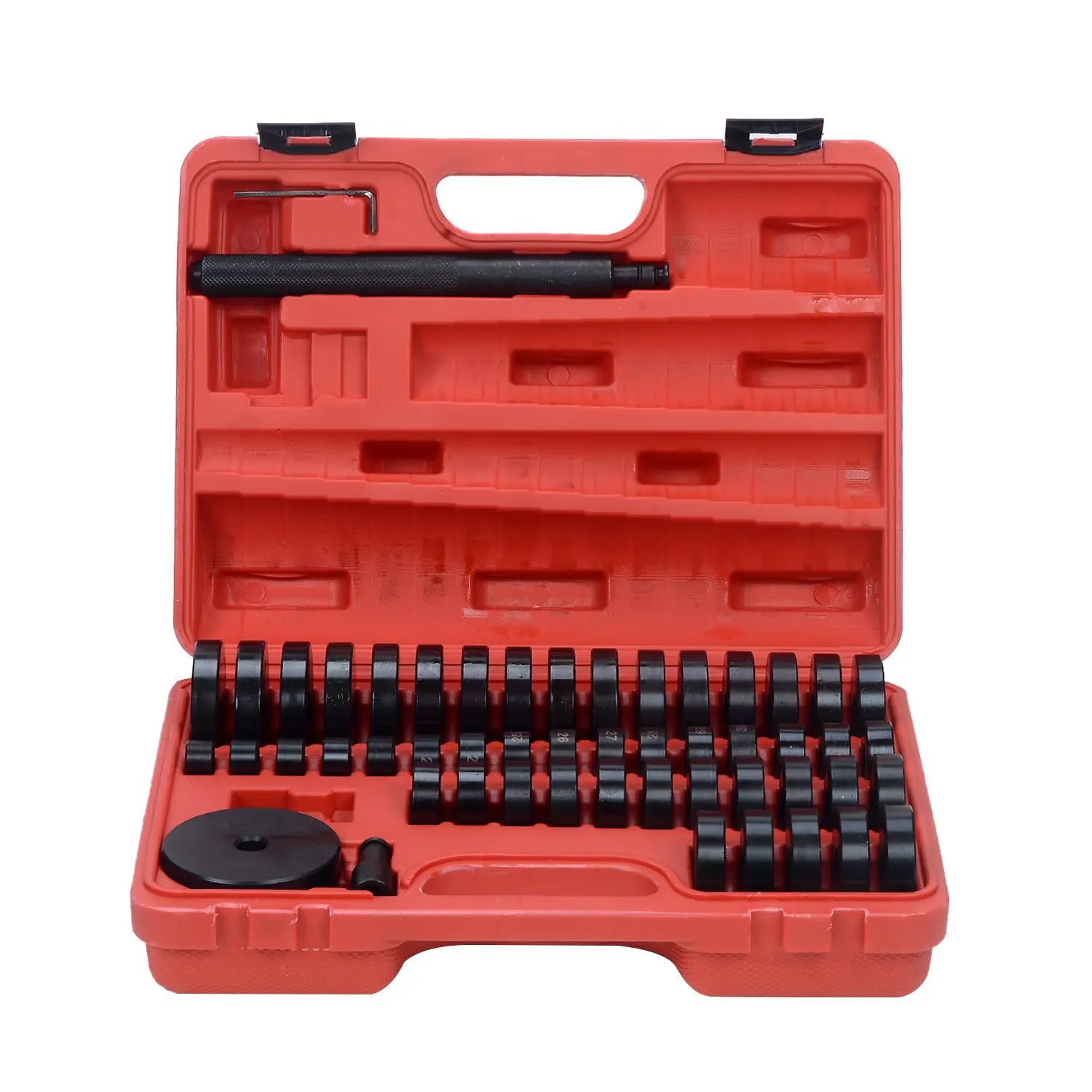 

52pcs Disassembly-free Oil Seal Remover Front Wheel Drive Shaft Hub Bearing Puller Press Removal Adapter Installation Tool Kit