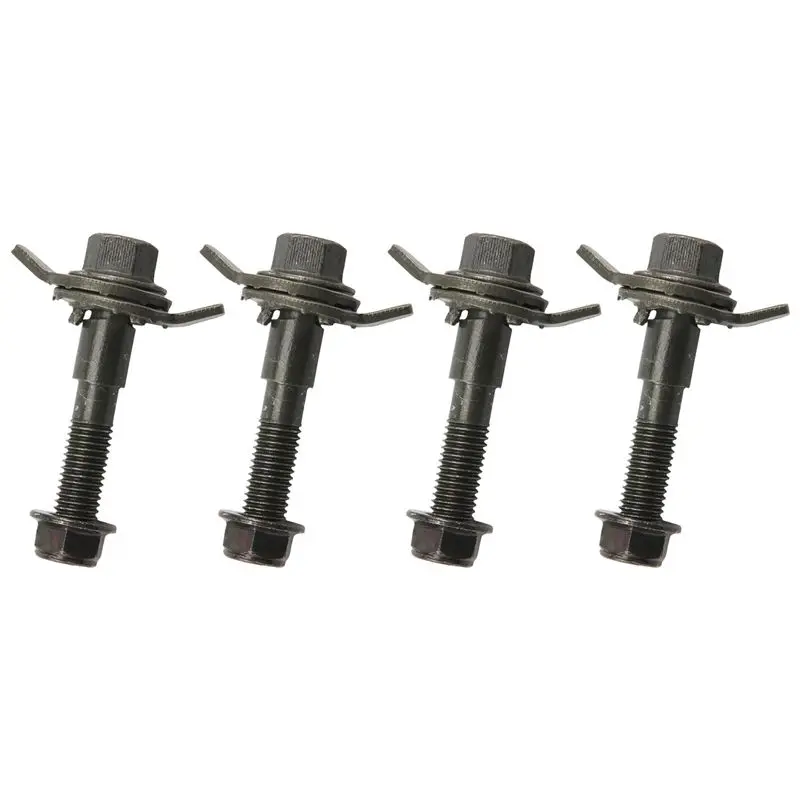 AC34-4Pcs 14Mm Steel Car Four Wheel Alignment Adjustable Camber Bolts 10.9 Intensity