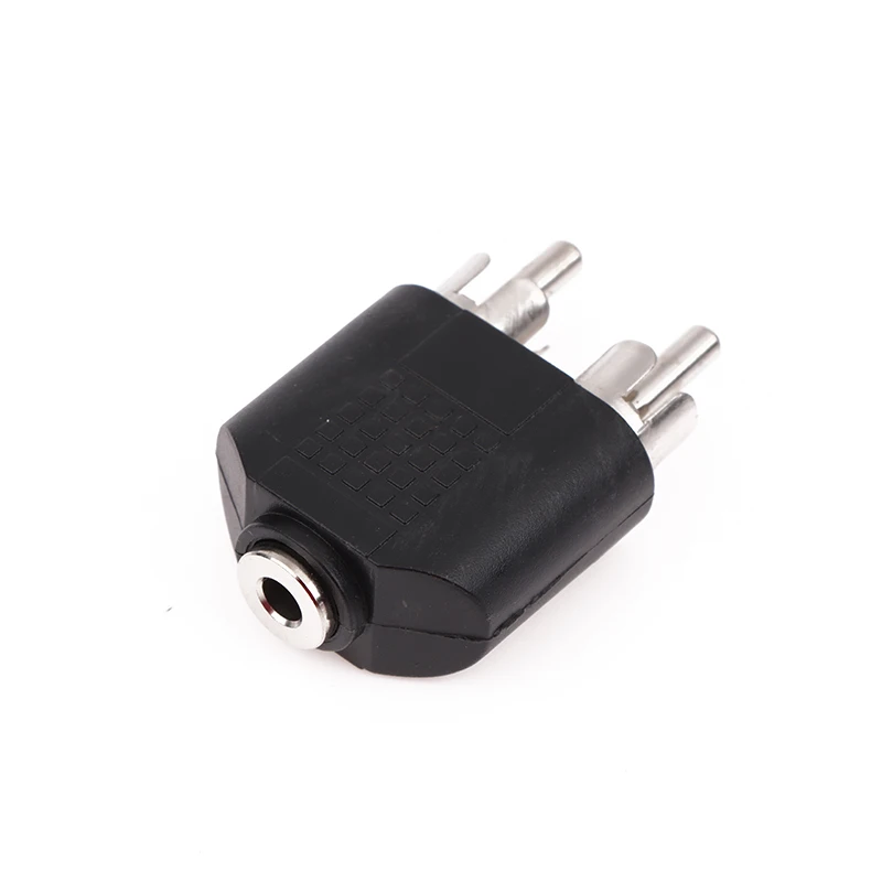 1Pc 3.5mm Audio Stereo Jack Female To 2 RCA Male 3.5mm Male To 2RCA Female 3.5mm Female To 2RCA Female Connector Adapter Plug