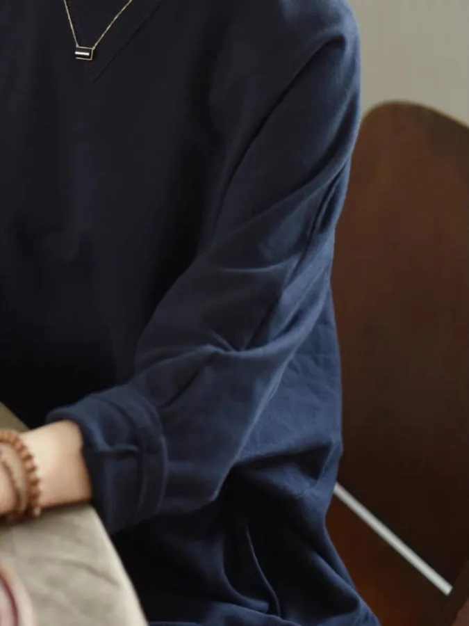 

Retro Long Sve round Ne Dr Slimming Base Layer Long Dr Pure Color Zen Sle plus Size Women's Spring New Arrival