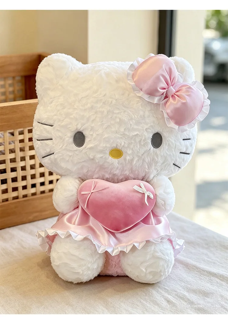 40/60cm Hello Kitty My Melody Plüschtier Rosa Spitzenherz Gefüllte Puppe Sofa-Kissen Wohnzimmer Heimdekoration Niedliche Puppe Geschenk – Detail 16