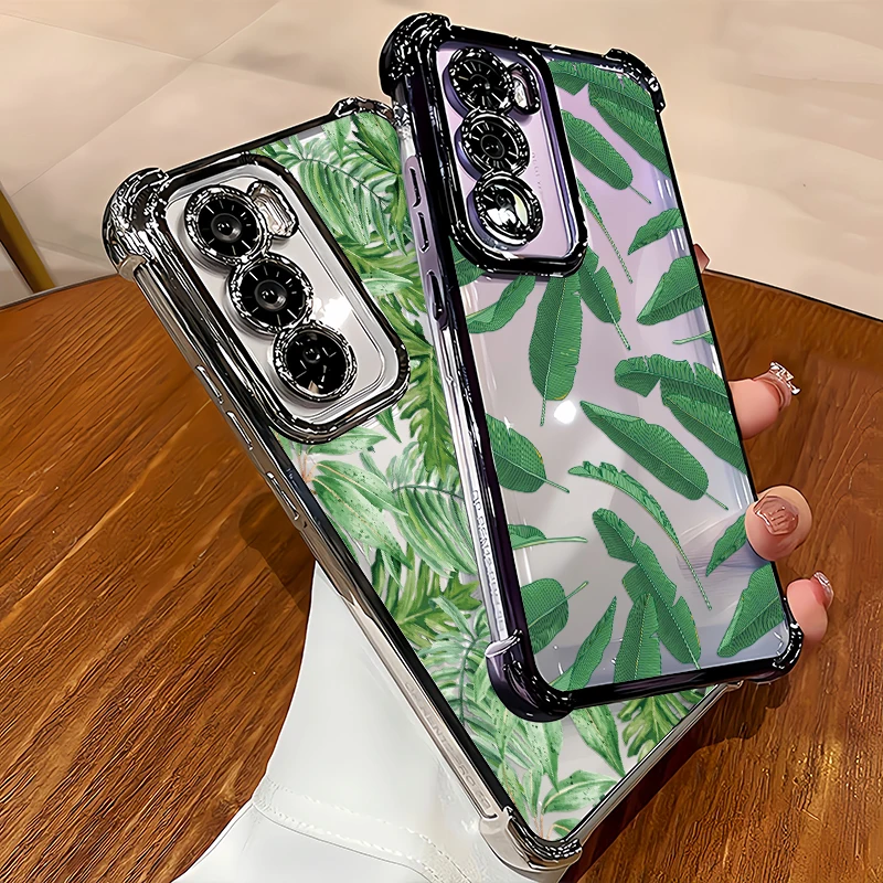 Fashion Green Leaves Print Pho - Phone Cases Green review and price