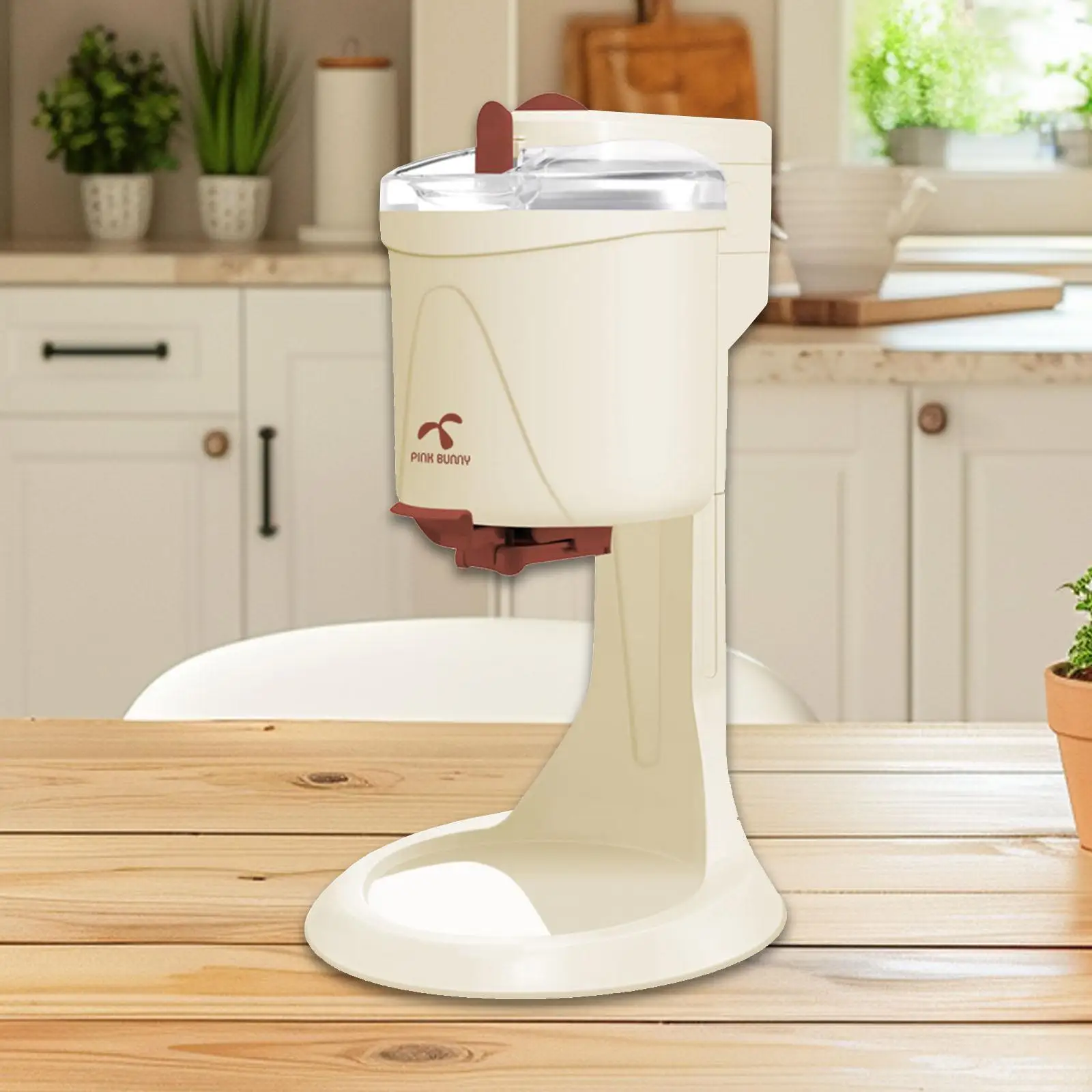

Ice Cream Maker DIY Soft Serve Ice Cream Sturdy Portable Small for Kitchen