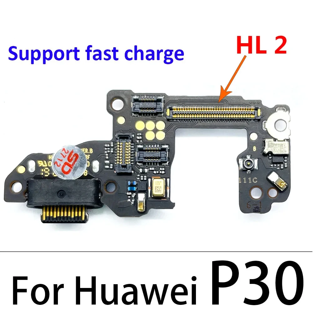 Tested For Huawei P9 P10 P20 P30 Pro Lite Plus P20Pro P40 Lite E USB Charging Socket Port Dock Charger Connector Board