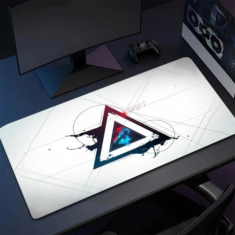 Geometric Broken Triangle Minimal Abstract Graphic Mouse Pads For Laptop Office Desktop Learning Pad