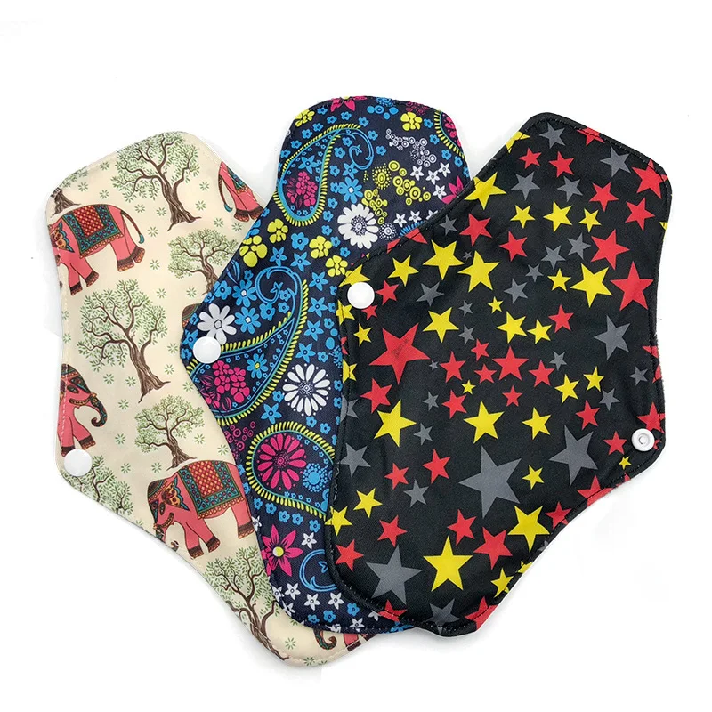 1Pcs Reusable Menstrual Pads Fleece Graphene Daily Absorbent Care Panty Liner Sanitary Pad Washable Pads Period