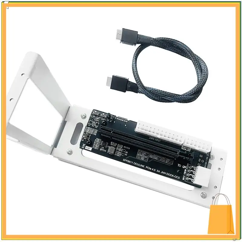 L53A-SFF 8611 Oculink M.2 بطاقة الرسومات الخارجية GPU حامل قفص الاتهام Pcie 4.0X4 Gen4 دفتر GDP NUC بطاقة محول