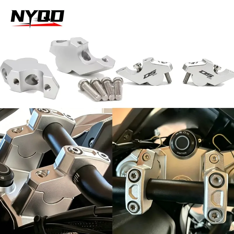 Motorcycle Handlebar Riser Heightening Rearward Shift Base Parts for VOGE DS900X / DSX900 Modification