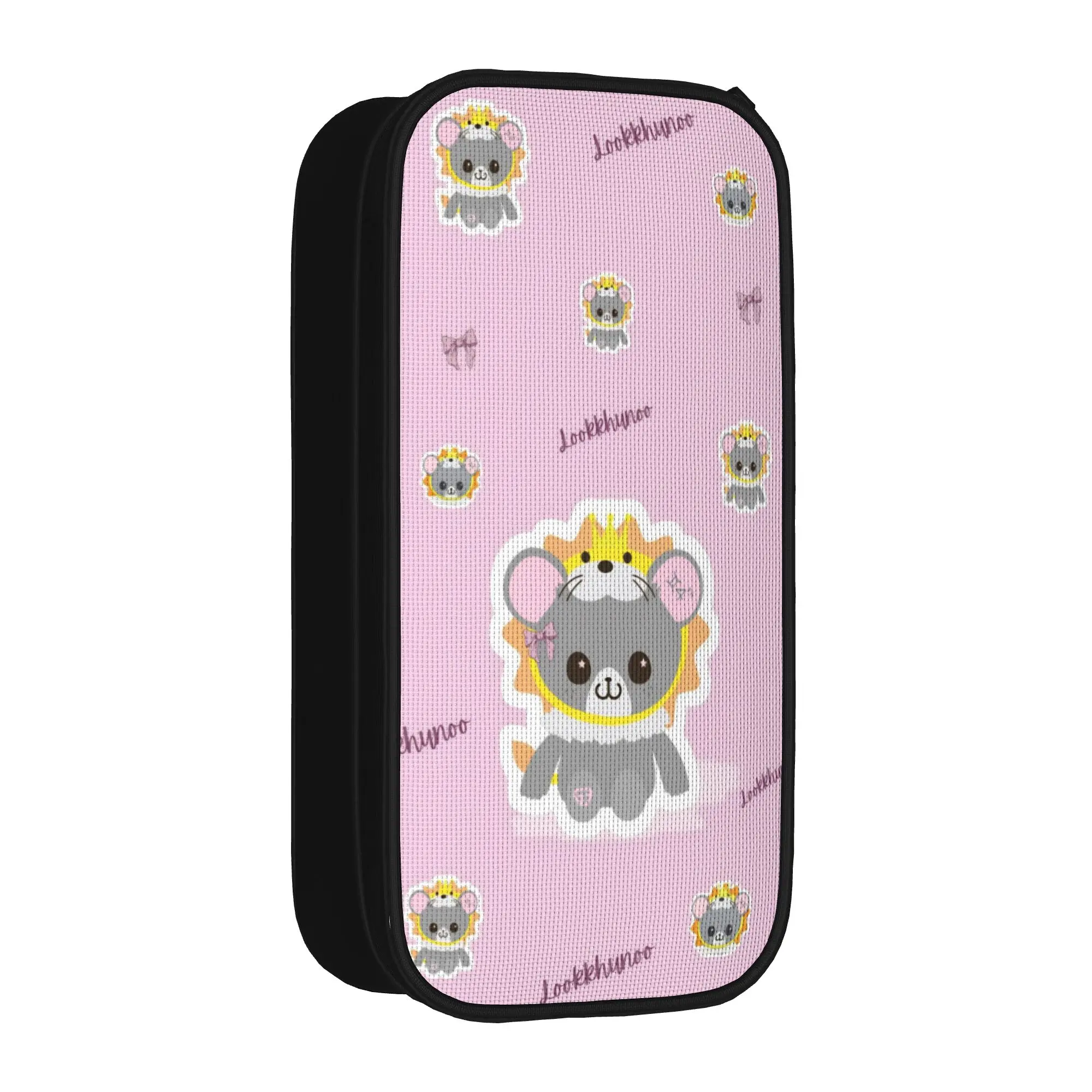 Creative look khunnoo geminifourth Pencil Case  Pencil Pouch Pen Box for Student Large Storage Bag School Supplies