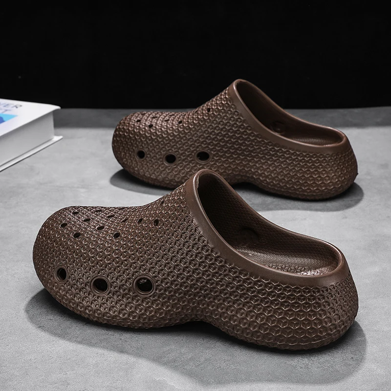 Summer New Men's Slippers EVA Soft Slides Indoor Outdoor Sandals Beach Men Casual Shoes Garden Shoes Male Couple House Slippers view 3